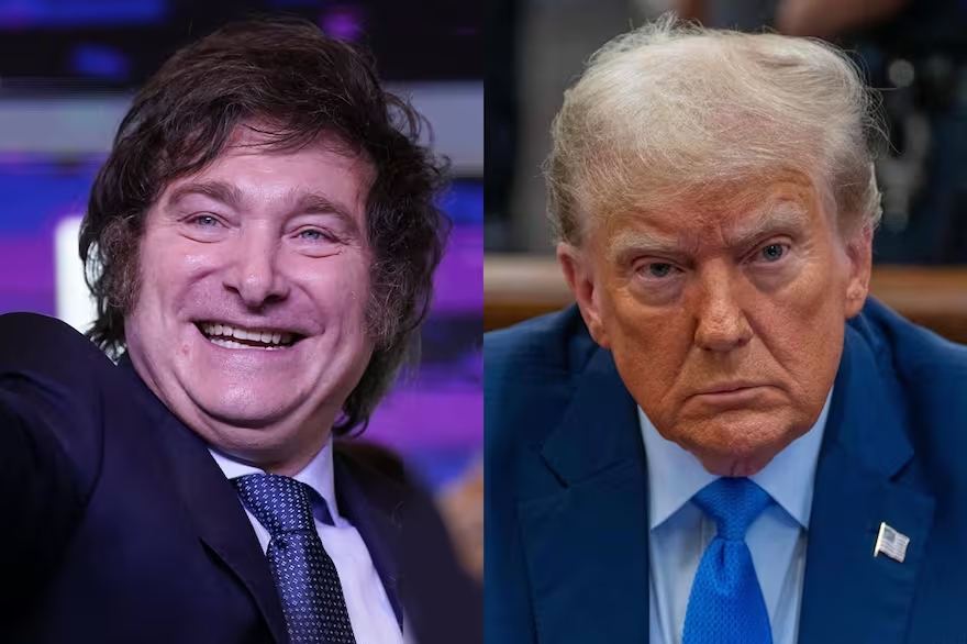 El cálido abrazo de Donald Trump y Javier Milei tras su encuentro en Washington D.C.