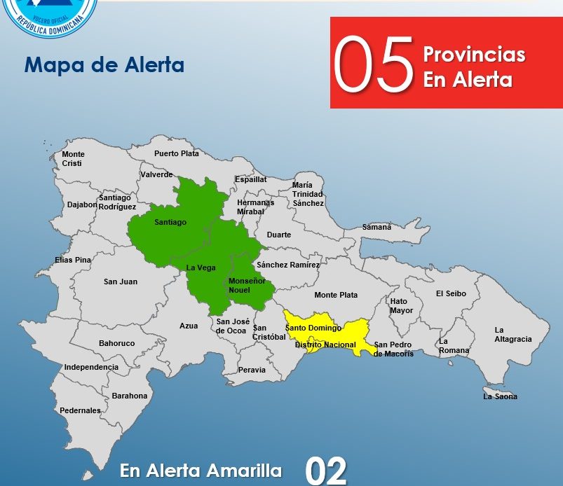 COE Coloca Cinco Provincias En Alerta