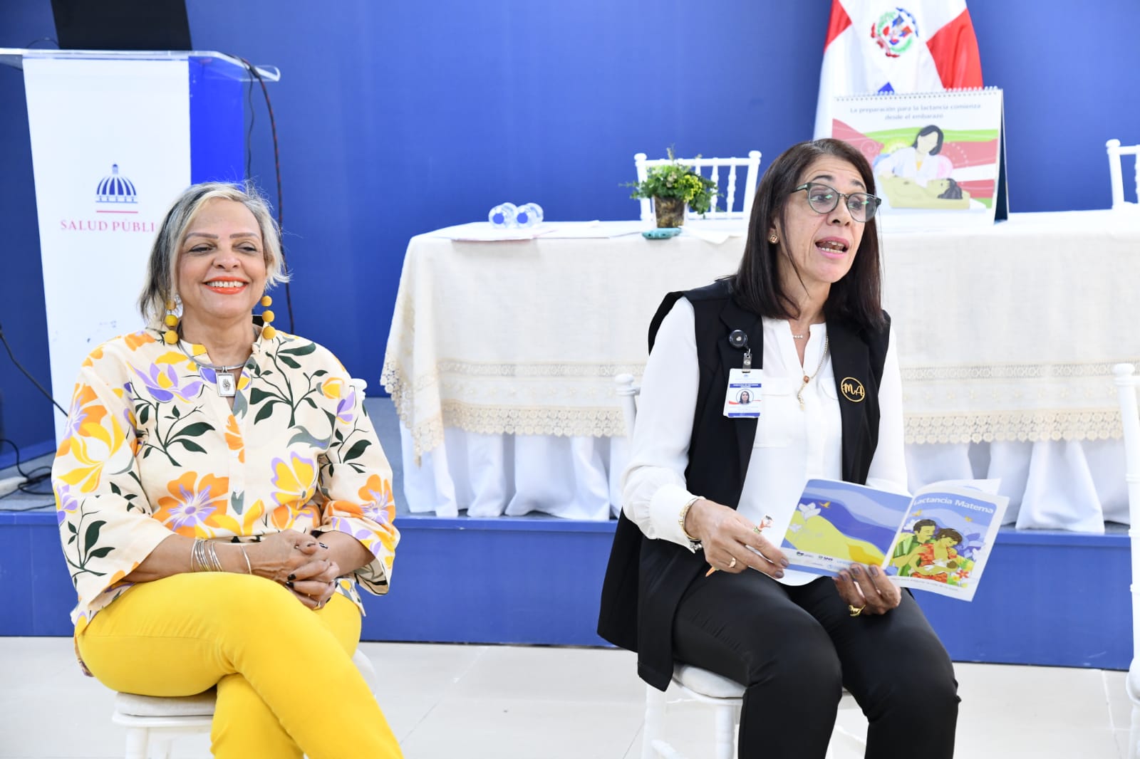 El encuentro estuvo dirigido a las madres lactantes y mujeres embarazadas que laboran en la sede central del organismo de Salud