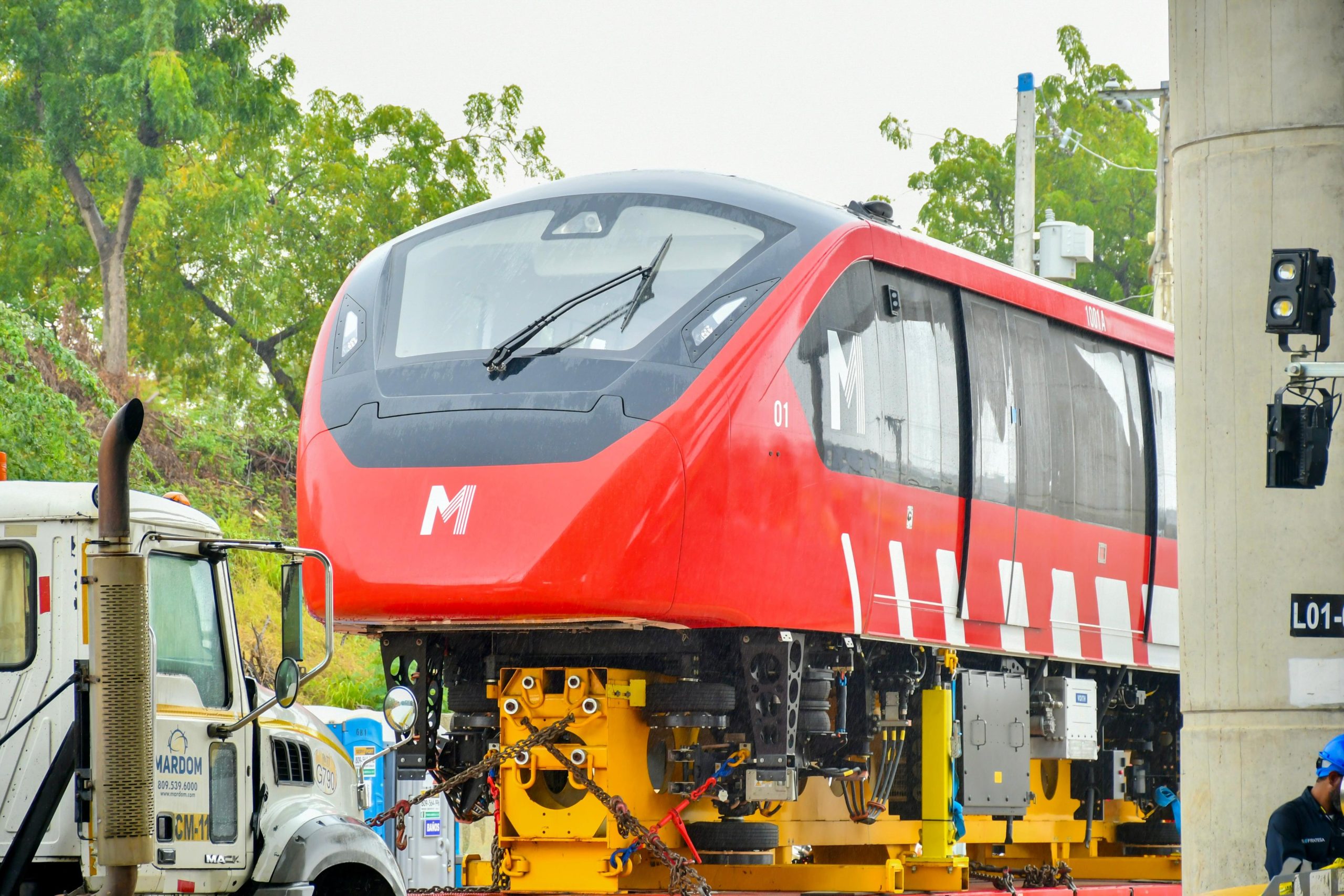 Santiago cierra temporalmente tramo de Avenida Las Carreras por construcción del monorriel
