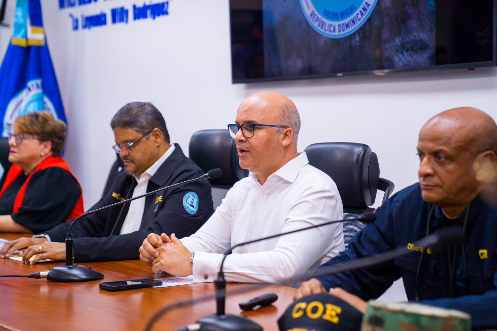 Ministro Igo Rodríguez junto al COE y ONAMET presentan plan Temporada Ciclónica