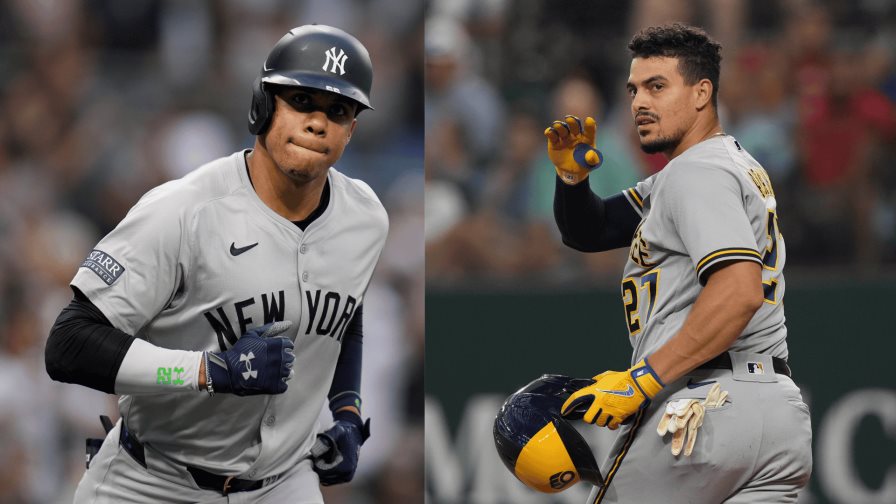 El talento latinoamericano brilla en las Grandes Ligas esta semana, con destacadas actuaciones de Juan Soto y Willy Adames en las ligas americana y nacional, respectivamente. Juan Soto, de apenas 25 años de edad, ha sido el centro de atención en la Liga Americana. Conectando 10 hits en 23 turnos al bate, Soto ha demostrado su habilidad con un promedio impresionante de .435. No solo se limitó a golpear, sino que también mostró su poder al conectar tres cuadrangulares, impulsando así nueve carreras y anotando siete. Además, su capacidad para llegar a base fue notable, con un porcentaje de embasarse de .500 durante los seis juegos en los que participó. Destacando su consistencia, Soto ha mantenido una racha activa de siete juegos consecutivos conectando de hit al iniciar la semana, siendo esta su segunda racha más larga en la temporada, luego de una impresionante racha de 10 juegos entre el 23 de abril y el 2 de mayo. Por otro lado, en la Liga Nacional, Willy Adames ha dejado su marca con una sólida actuación. Con 10 hits en 26 turnos al bate, Adames logró un promedio de .385 en la semana. Su rendimiento incluyó dos cuadrangulares, 10 carreras impulsadas y siete anotadas. Además, exhibió una notable capacidad para llegar a base, con un porcentaje de embasarse de .484 y un slugging de .654, mostrando su poder en el plato.
