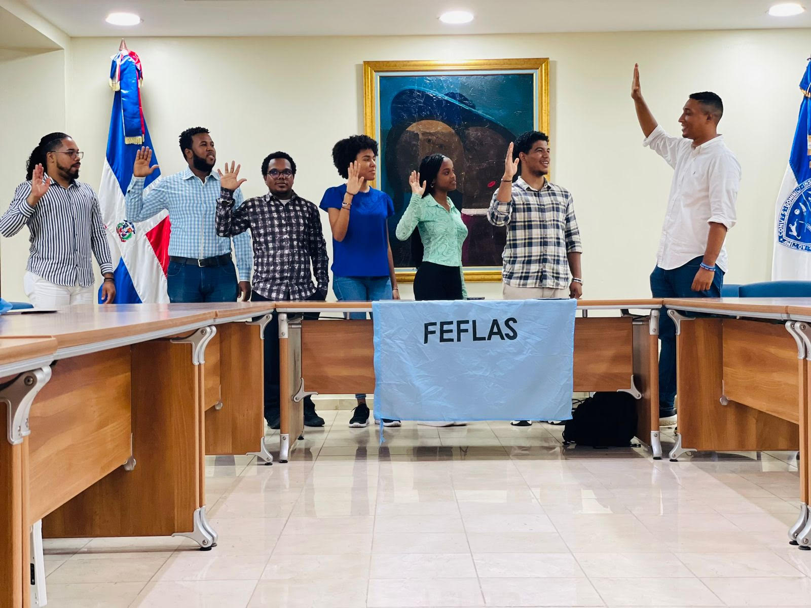 FEFLAS juramenta nueva dirección y se prepara para elecciones estudiantiles en la UASD