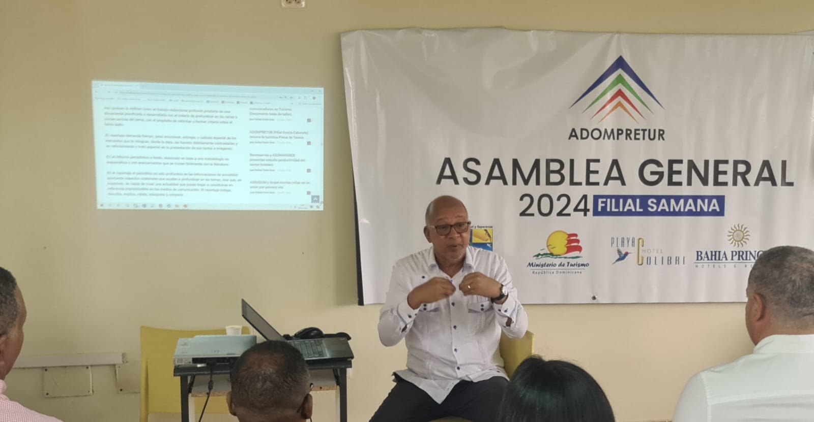 Filial Adompretur Samaná Realiza Asamblea y Taller de Redacción Creativa