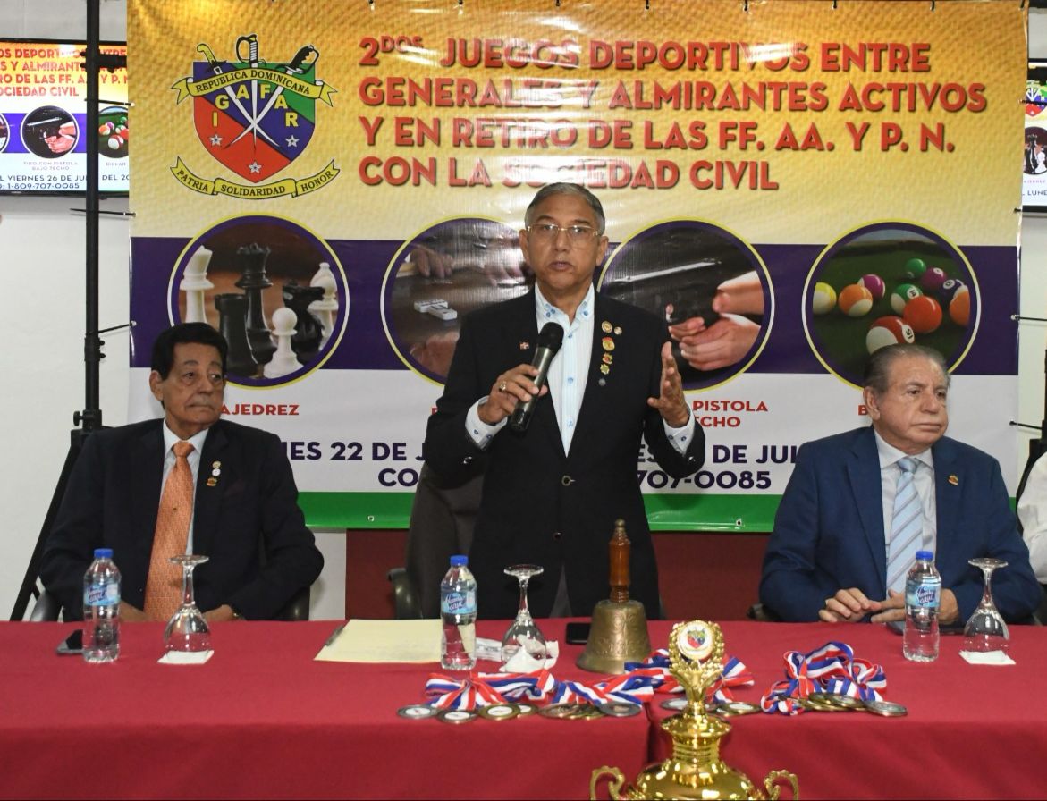 IGAFAR organiza Juegos Deportivos para generales activos y en retiro de las Fuerzas Armadas