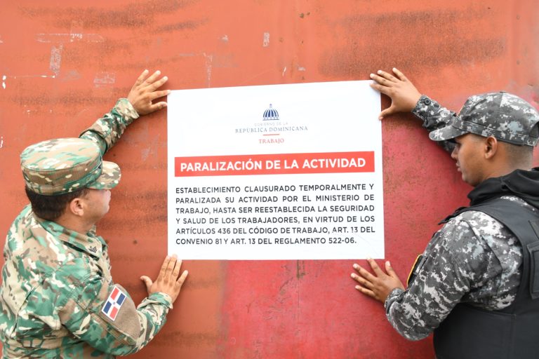 Ministerio de Trabajo paraliza actividades en once empresas para proteger la seguridad y salud de los trabajadores