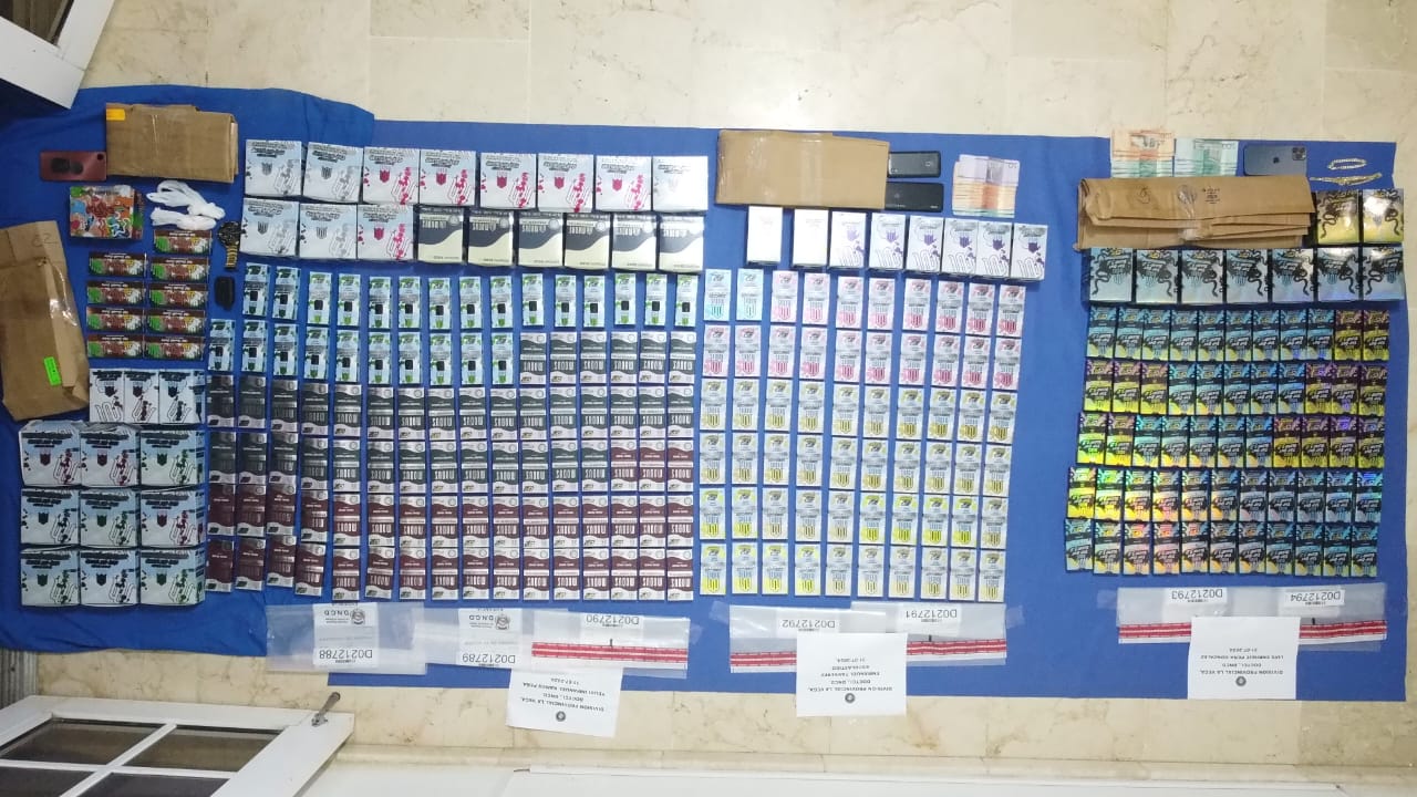 DNCD y Ministerio Público Incautan Más de 300 Cigarrillos Electrónicos con Presunta Marihuana en La Vega