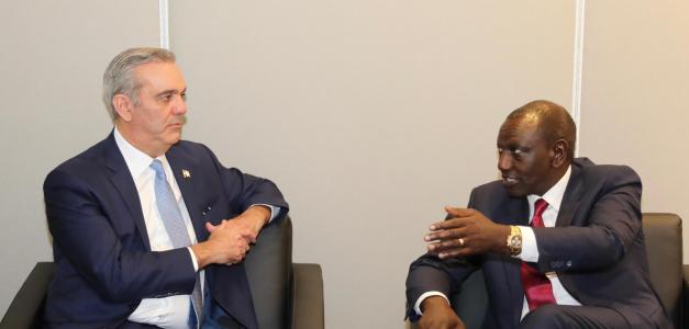 Encuentro de Alto Nivel entre Luis Abinader y William Ruto sobre Seguridad en Haití