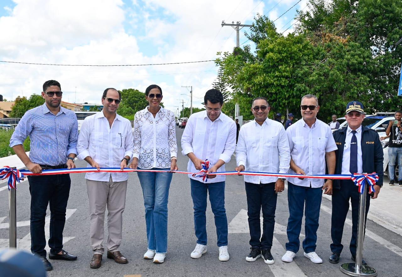Inauguración de importante vía en Verón, Punta Cana, para mejorar la movilidad en la región