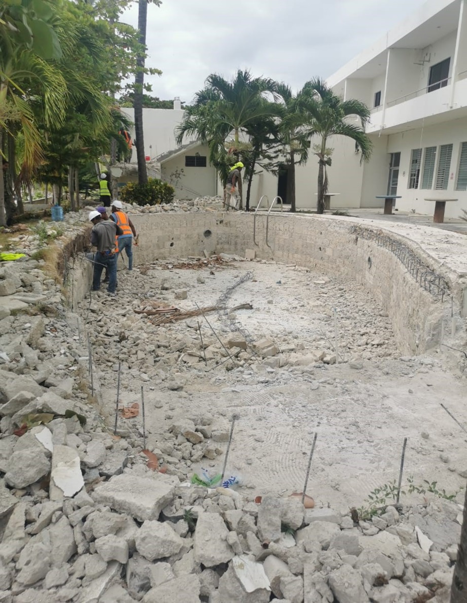 Avanza la Remodelación del Hotel Guarocuya para Convertirse en un Hotel Escuela en Barahona