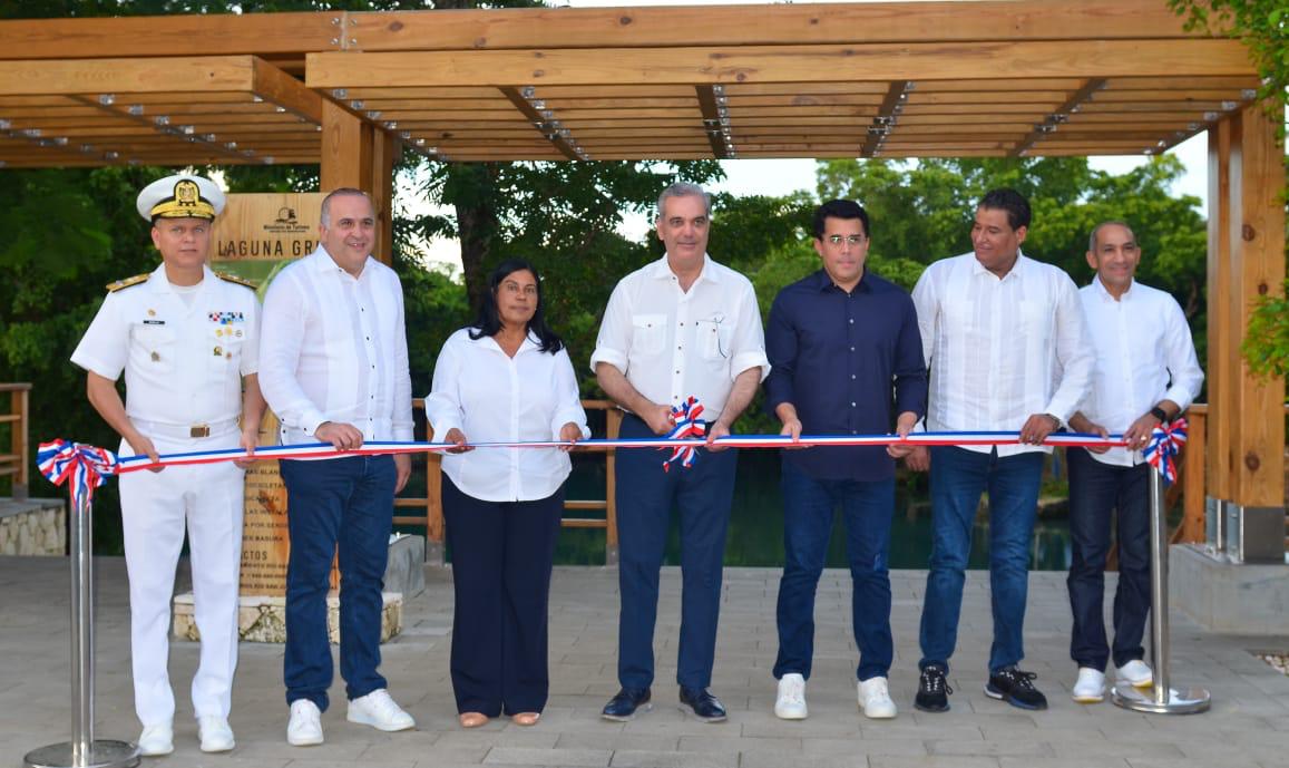 Presidente Abinader y Ministro Collado entregan renovación de la Laguna Gri-Gri para impulsar el turismo en Río San Juan