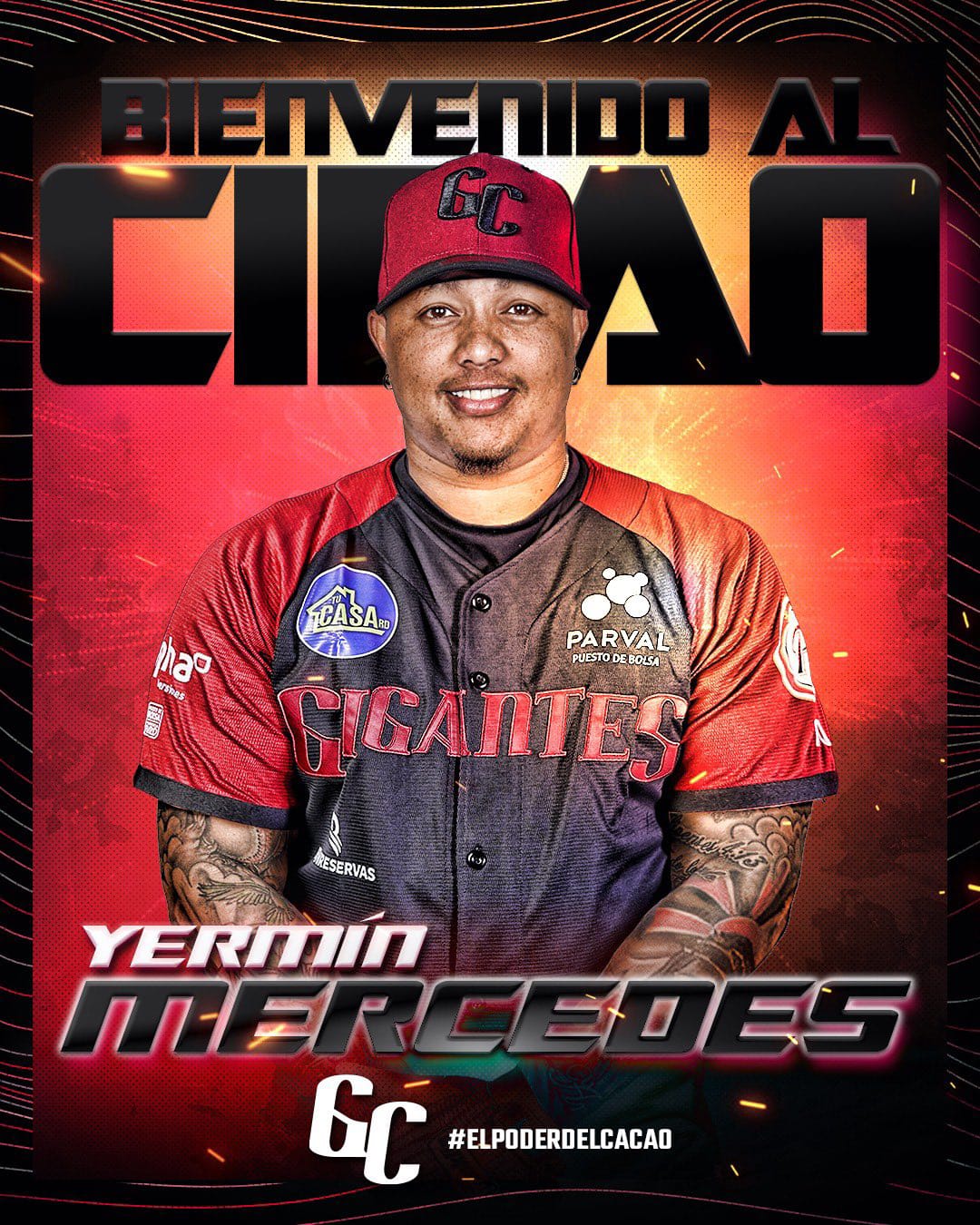 Gigantes del Cibao Fortalecen su Línea de Bateo con la Contratación de Yermín Mercedes