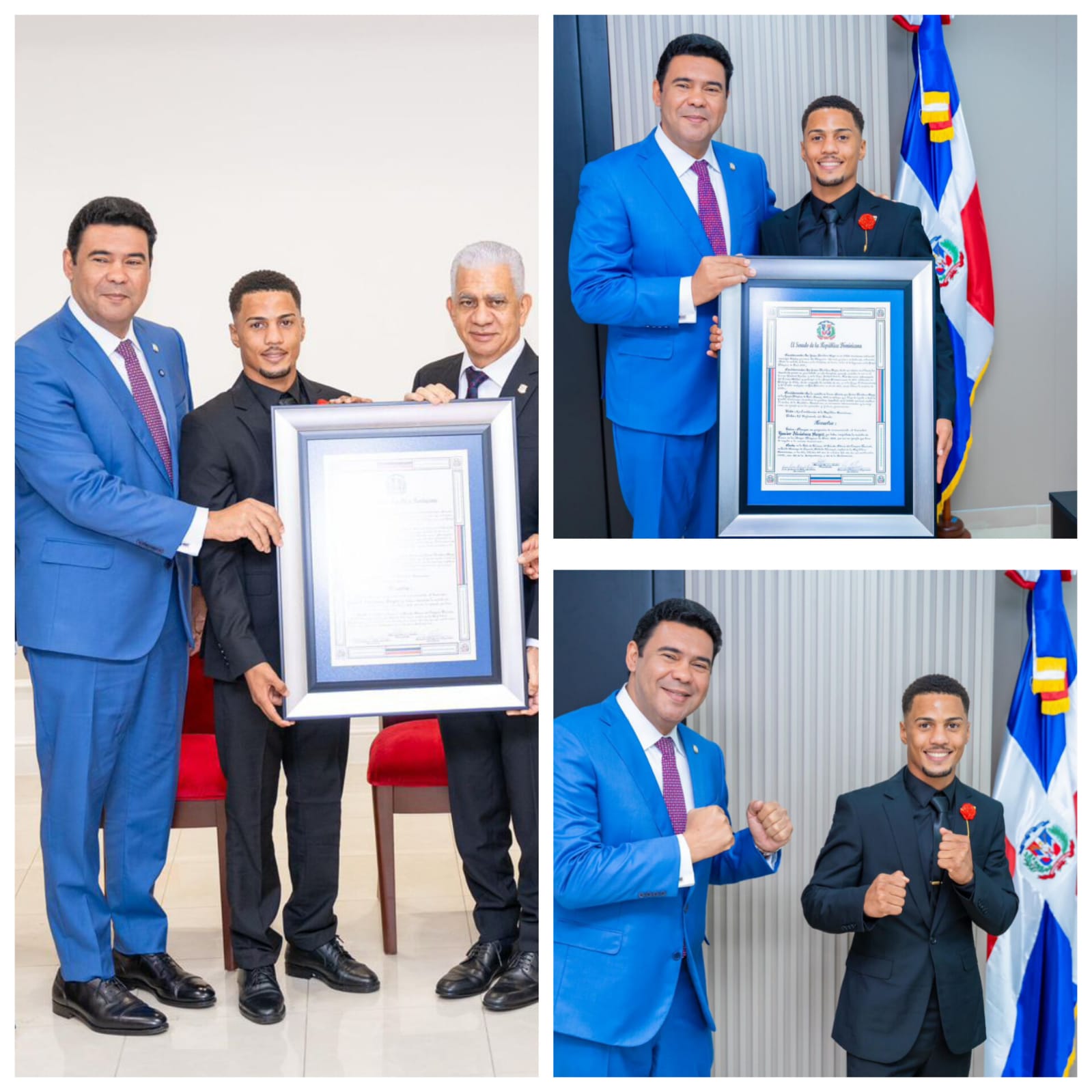 Senado de la República honra a Junior Alcántara, medallista olímpico dominicano