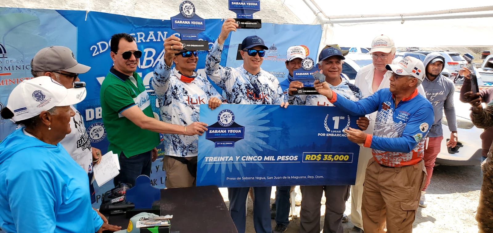 Proyecto Romero patrocina torneo de pesca en la presa de Sabana Yegua, en San Juan de la Maguana