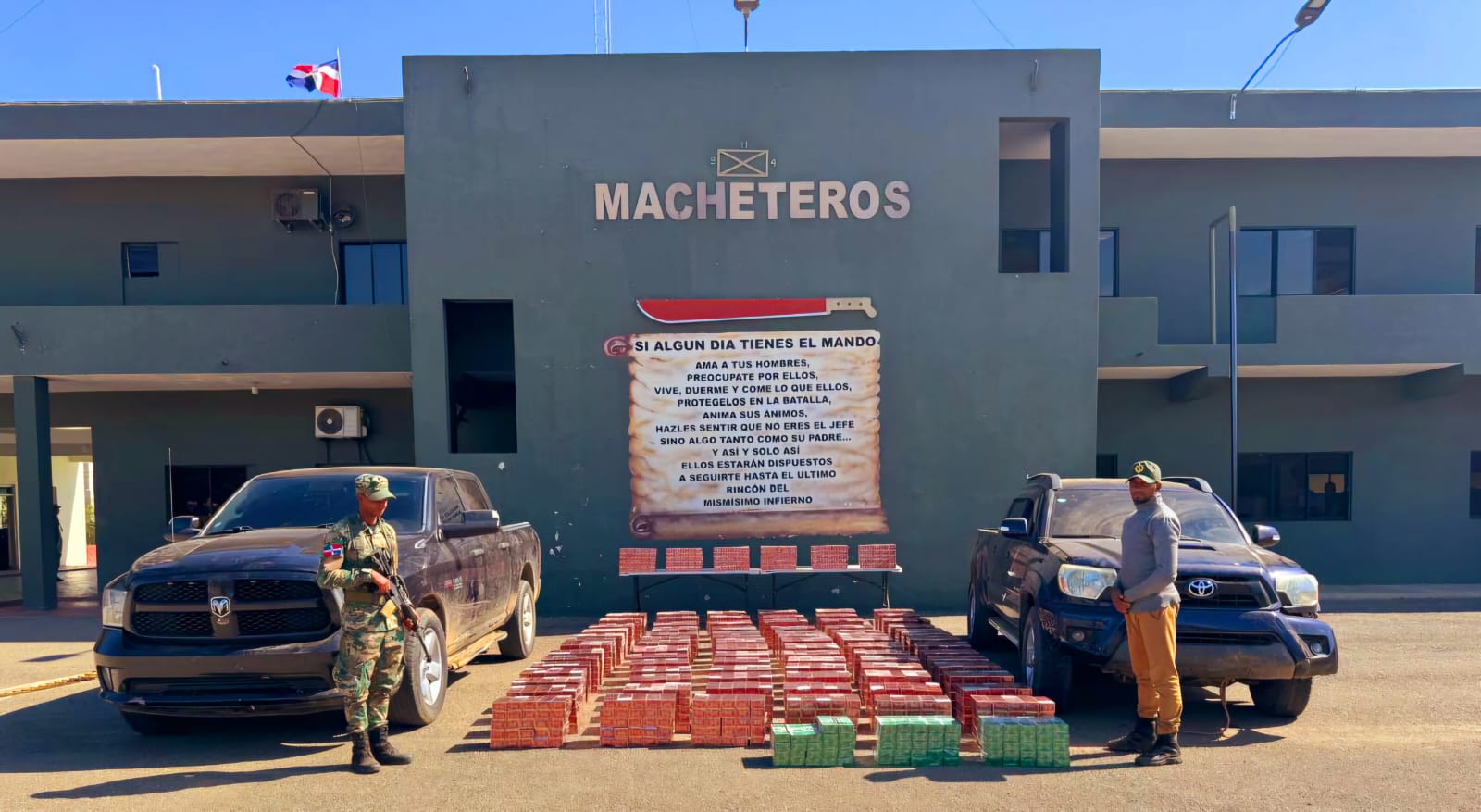 ERD decomisa millonario contrabando de cigarrillos en Santiago Rodríguez