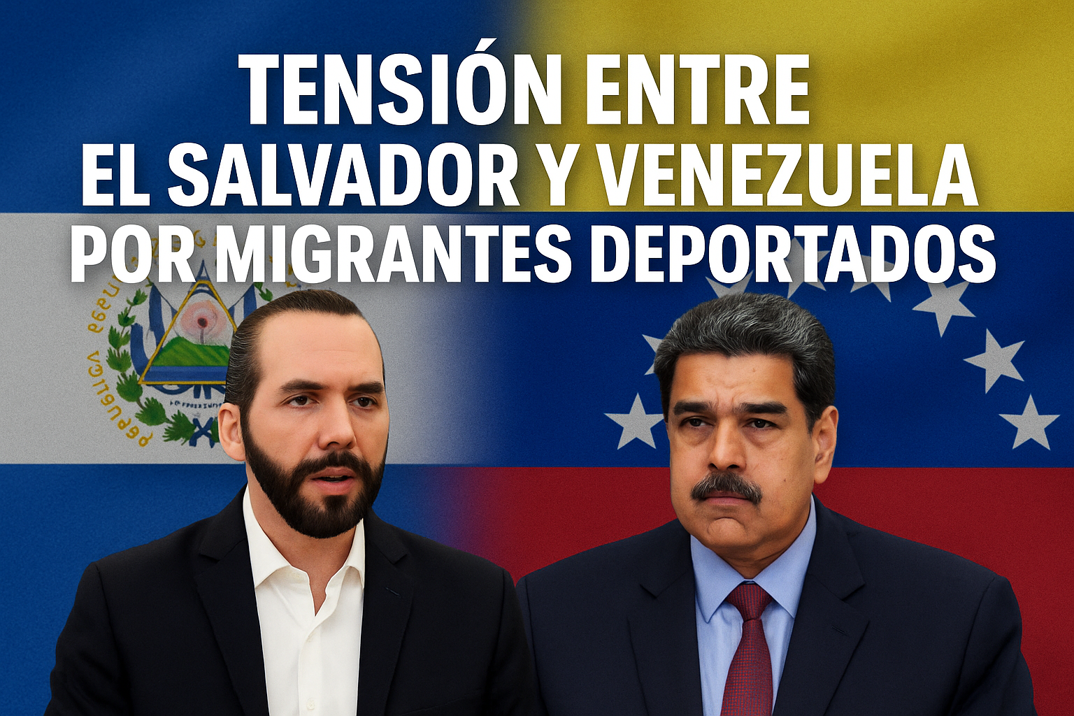 Tensión entre El Salvador y Venezuela por migrantes deportados