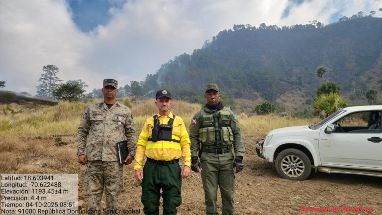 Controlan incendio en Valle Nuevo: 100 tareas afectadas