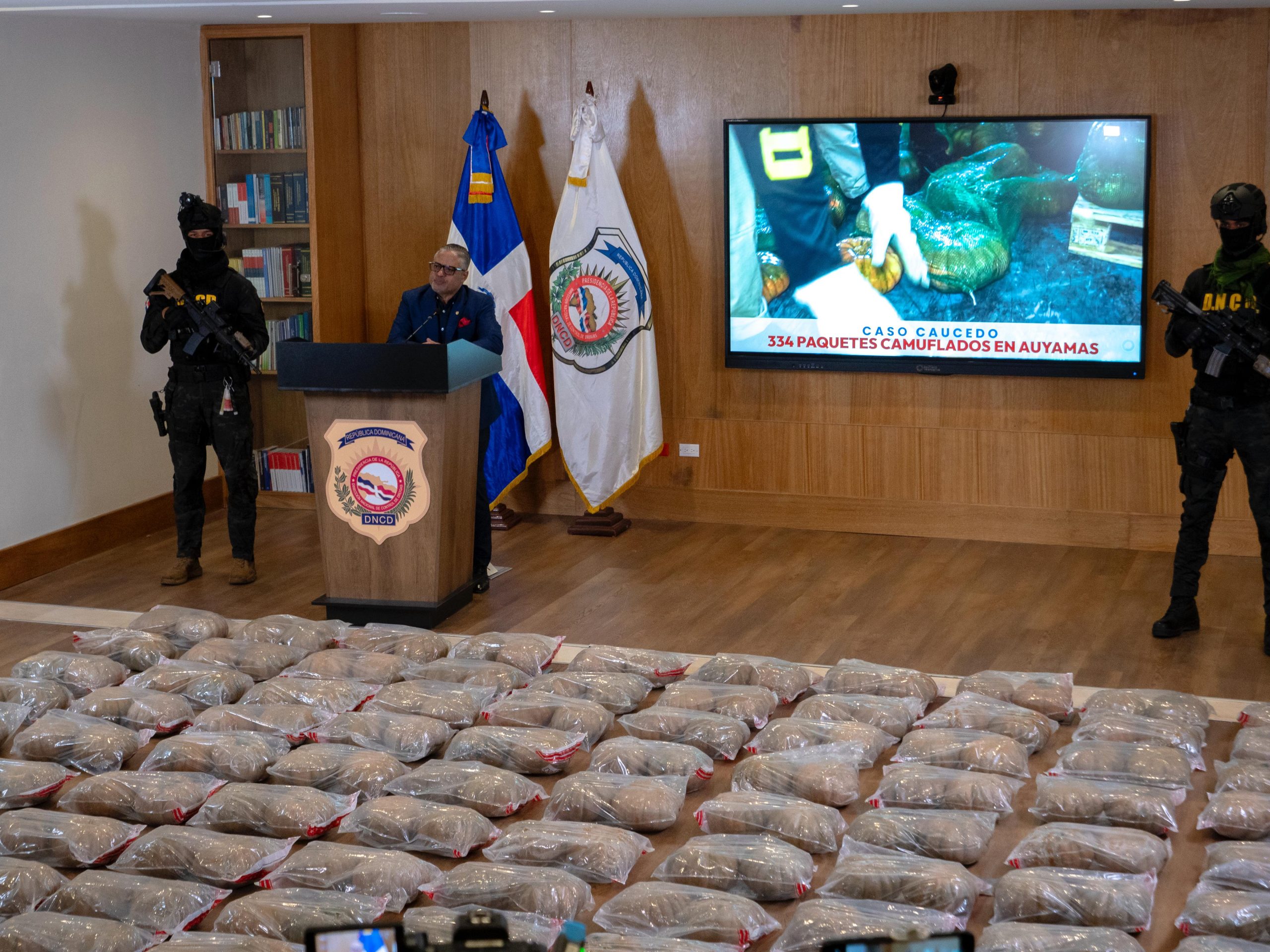 Cae otro implicado en caso de cocaína oculta en auyamas