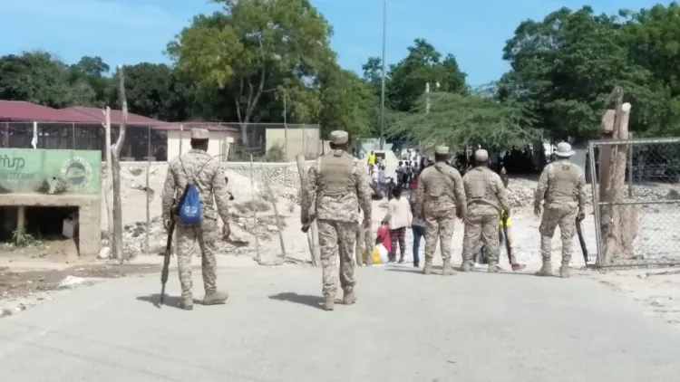 Tensión en la frontera: haitianos lanzan piedras; hieren a soldado dominicano