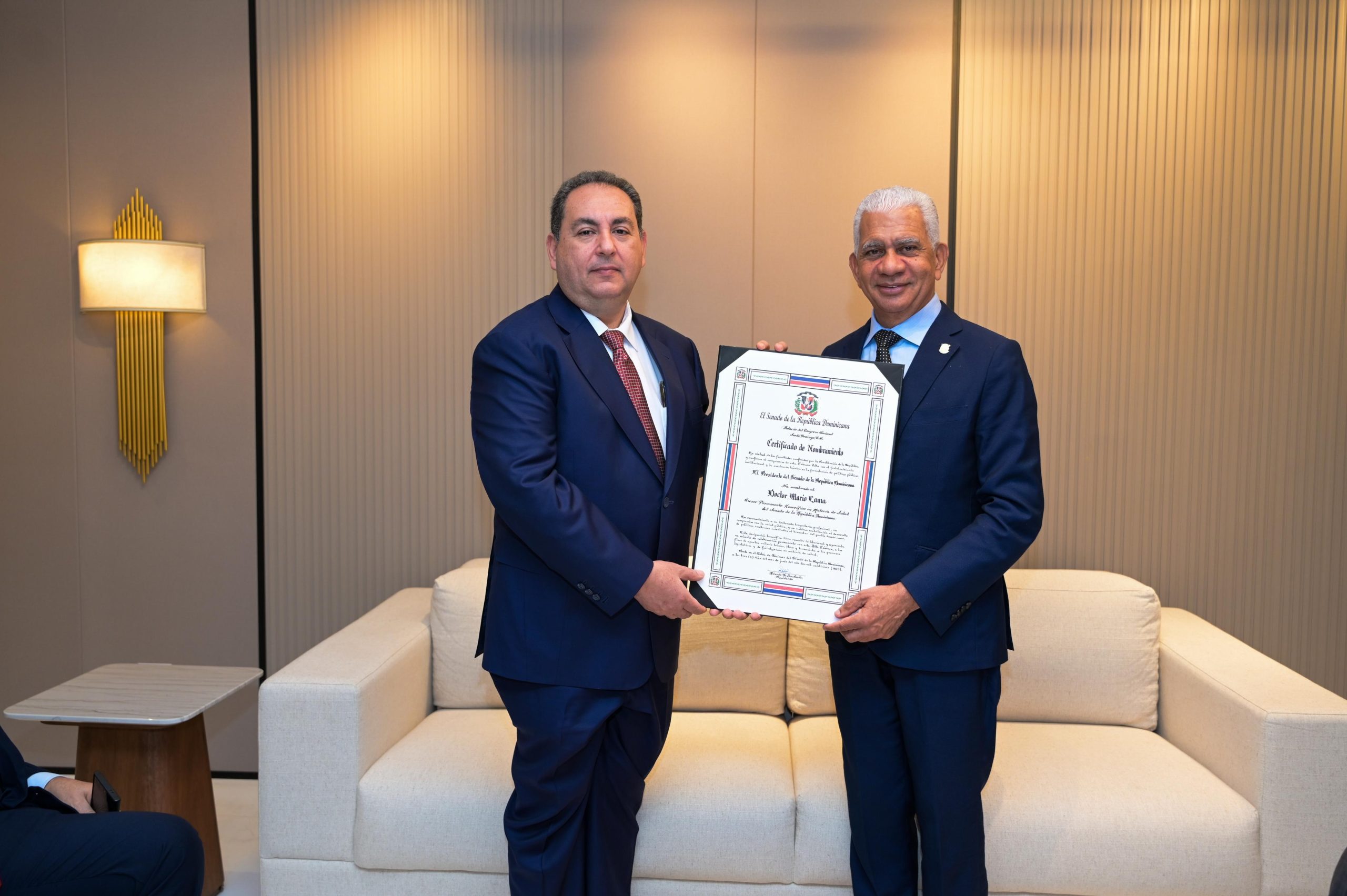 Senado designa a Mario Lama como asesor honorífico en salud