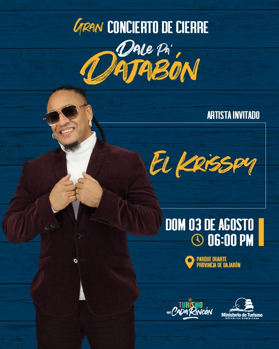 El Krisspy pondrá el ritmo en cierre de “Dale Pa’ Dajabón”