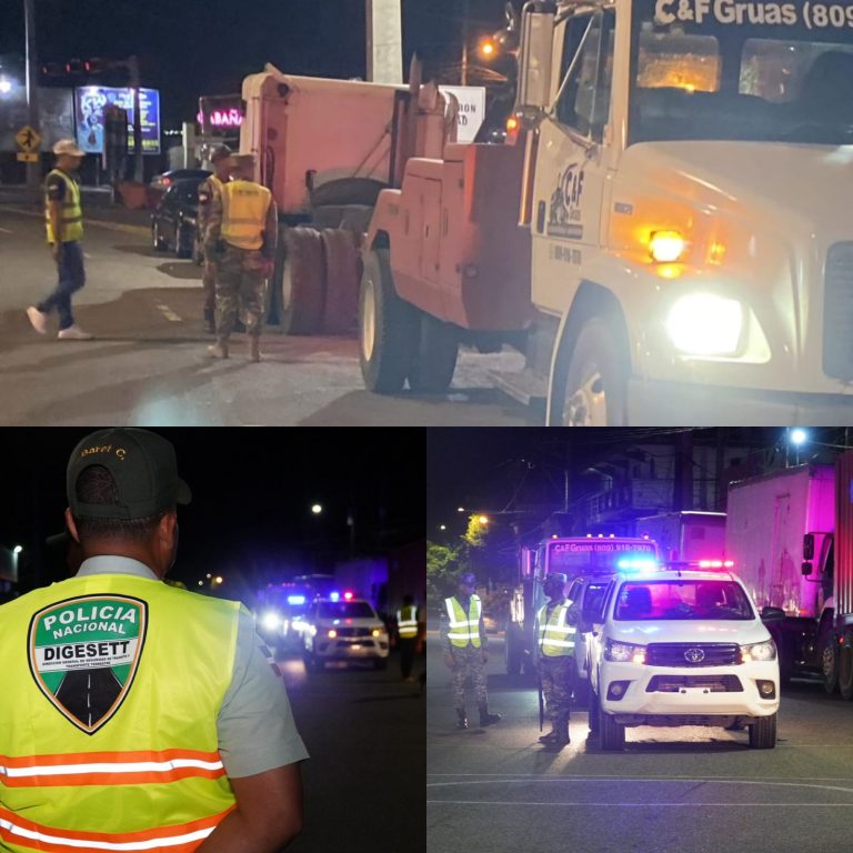 DIGESETT e INTRANT refuerzan seguridad vial con operativo de retiro de vehículos pesados
