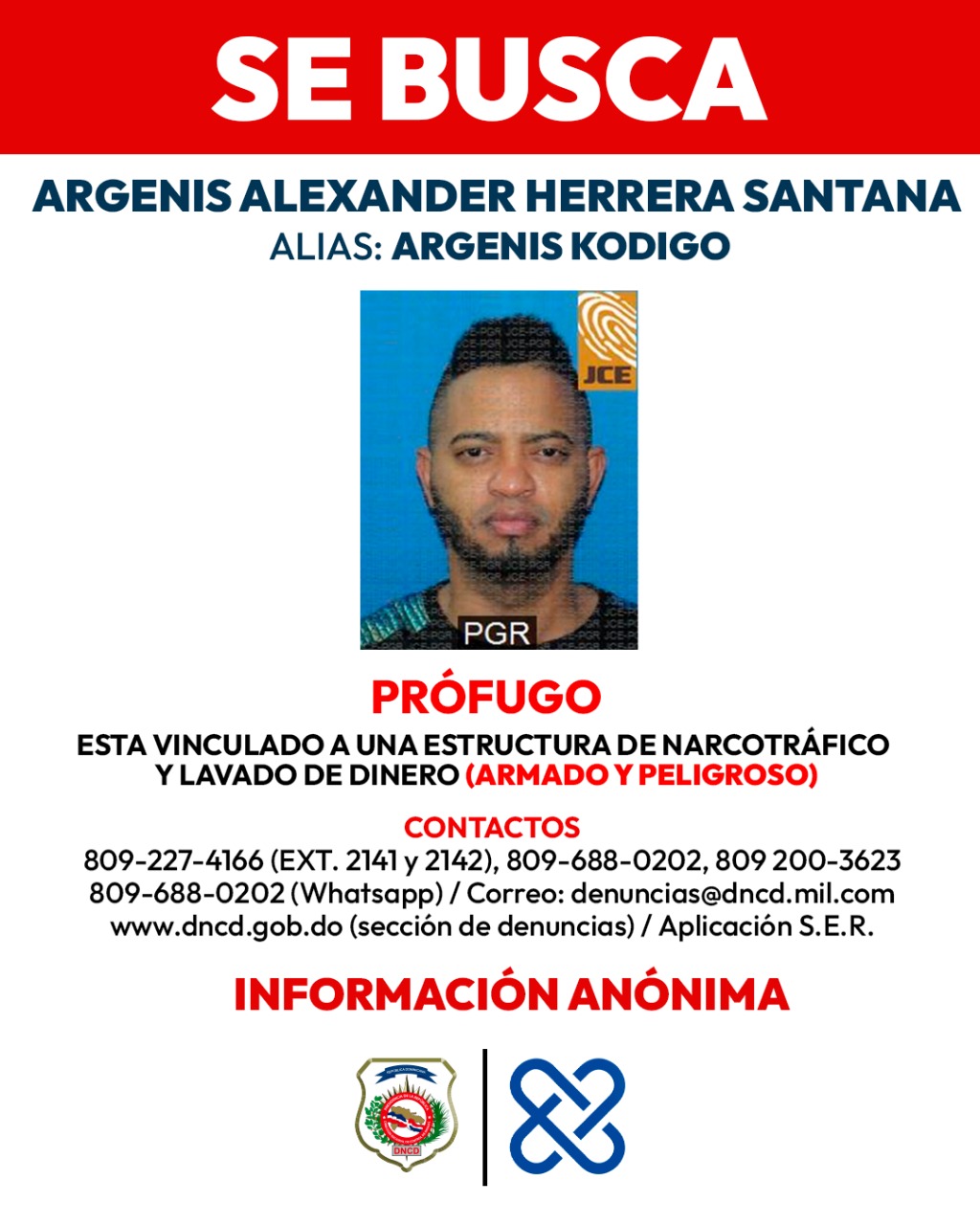 Alerta nacional: Buscan a cabecilla de red de narcotráfico y lavado de activos