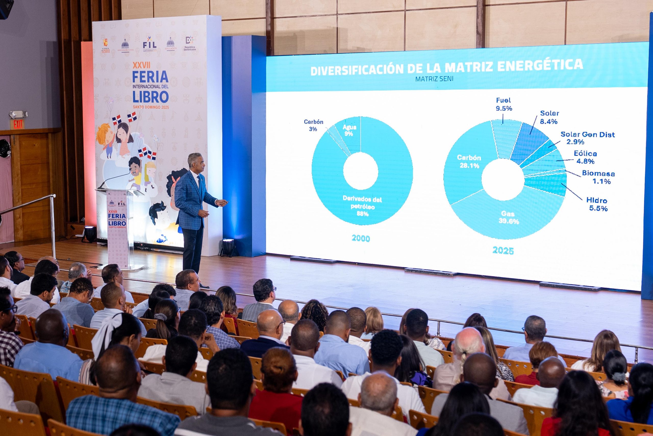 Joel Santos presenta visión de desarrollo energético y minero en la FILSD 2025