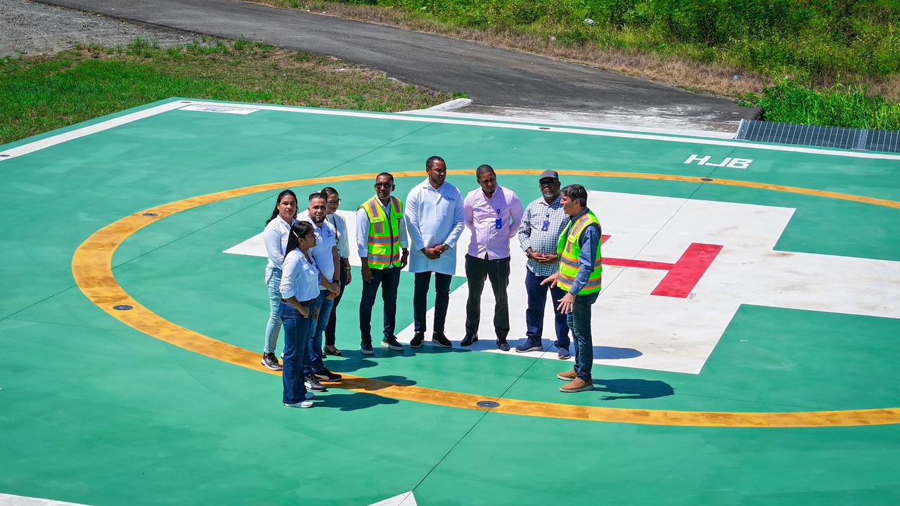 Helipuerto de Santiago alcanza más de un 80% de avance