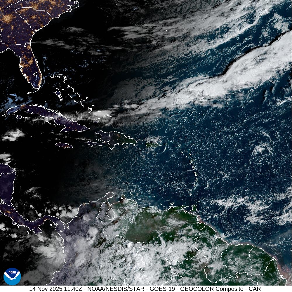 Indomet pronostica lluvias aisladas en la mañana y aguaceros más fuertes en la tarde por incidencia de sistema frontal