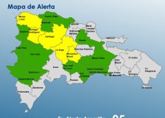 COE eleva niveles de alerta en República Dominicana por intensas lluvias y riesgo de inundaciones