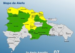 COE eleva alertas por vaguada en República Dominicana: 7 provincias en amarillo y 13 en verde