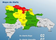 COE eleva niveles de alerta en República Dominicana por vaguada: dos provincias en rojo y 20 bajo vigilancia