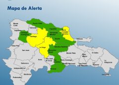 Vaguada activa eleva alertas en República Dominicana