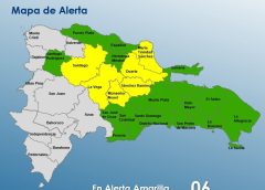 Vaguada activa eleva niveles de alerta en República Dominicana: 6 provincias en amarillo y 16 en verde