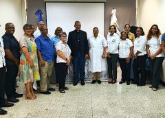 Arzobispo coadjutor de Santo Domingo refuerza apoyo a servicios de salud de la Iglesia tras visita institucional