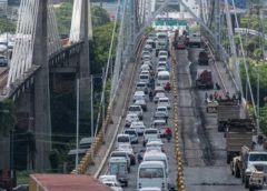 Dicrim captura a hombre que escaló el puente Juan Pablo Duarte tras presunto robo en Santo Domingo Este