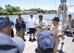 Armada Dominicana refuerza su buque insignia de formación naval con inspección estratégica en La Romana