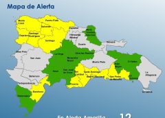 COE eleva niveles de alerta en 22 provincias por vaguada que provoca lluvias en República Dominicana