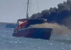 Incendio de embarcación cerca de Isla Saona deja 23 personas rescatadas y bajo atención médica