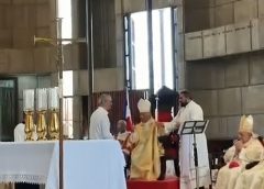 Luis Abinader acompañó a monseñor Andrés Napoleón Romero en su toma de posesión como nuevo obispo de La Vega
