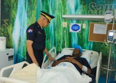 Director de la Policía visita a dos agentes heridos durante operativo en Sabana Perdida