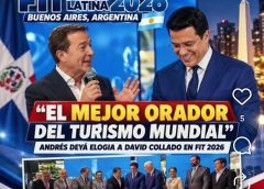 Andrés Deyá destaca a David Collado durante la apertura de FIT 2026 en Buenos Aires