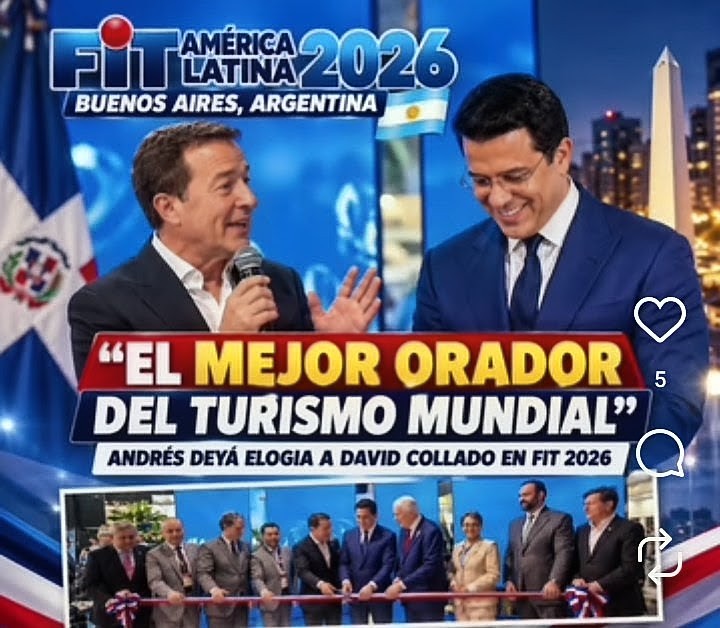 Andrés Deyá destaca a David Collado durante la apertura de FIT 2026 en Buenos Aires