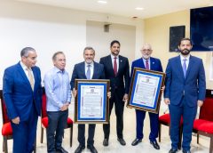 Senado dominicano distingue a Vitelio Mejía y Junior Noboa por su trayectoria en el béisbol