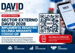 Sector Externo DAVID 2028 incorpora registro digital con código QR para ampliar su estructura en RD y el extranjero